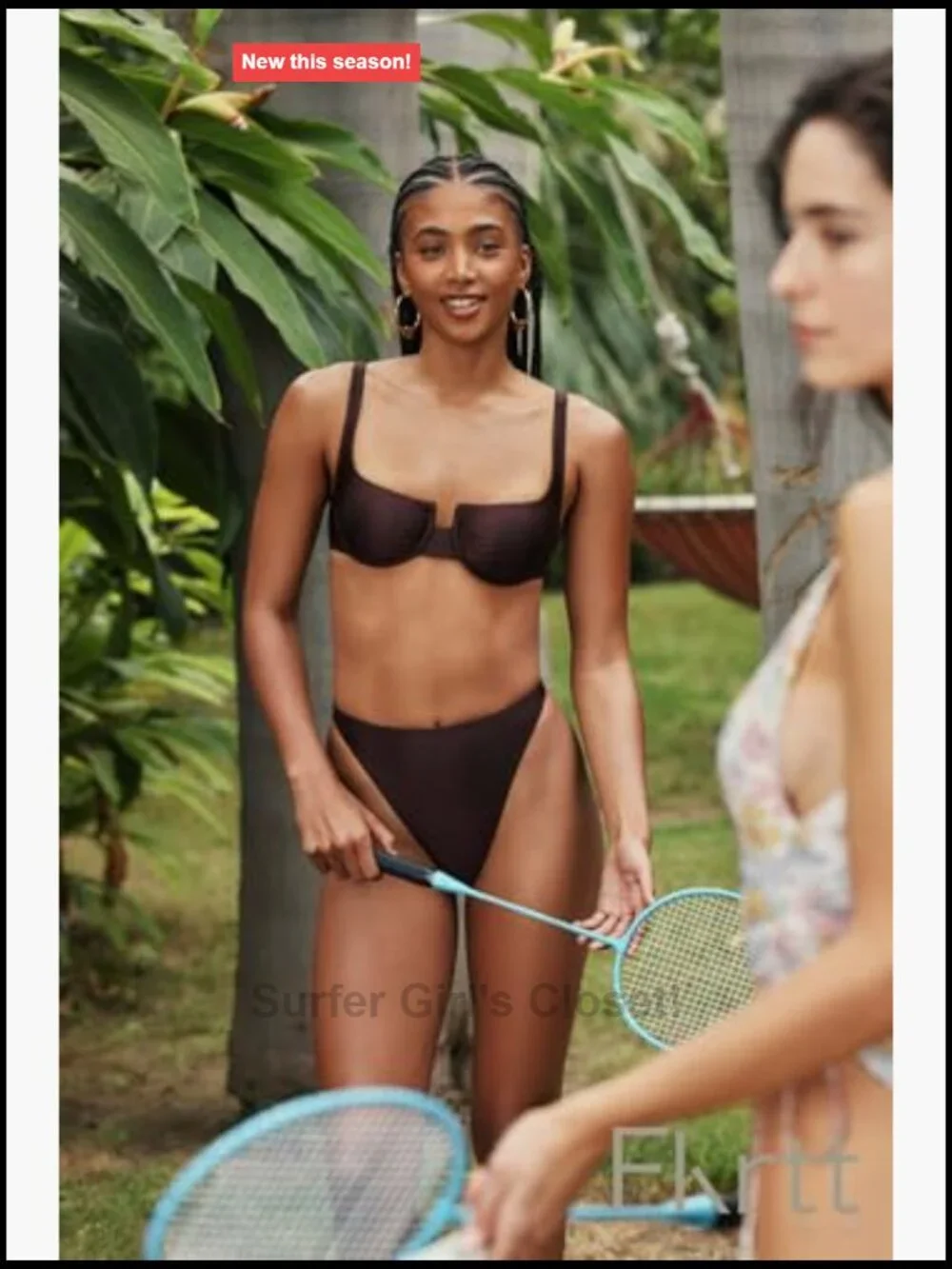Satin Touch Underwire Bikini Top - Adjustable Straps, Back Hook Closure